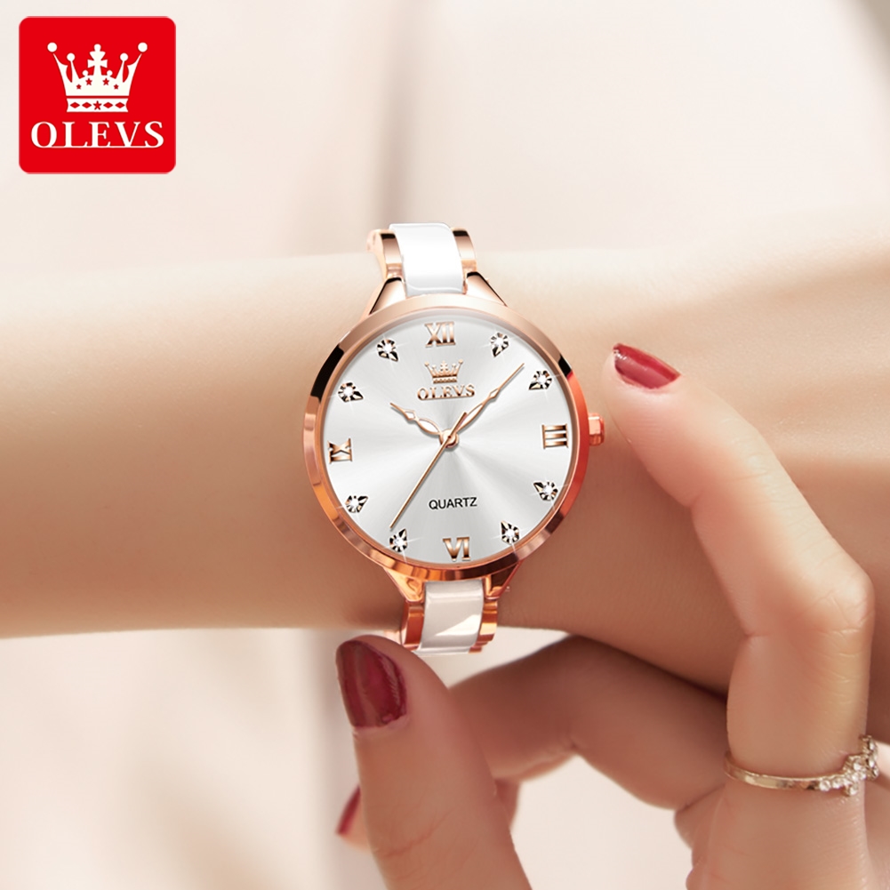 OLEVS 5872 Women Watches Quart - огляд і ціна Jewelry For Watches